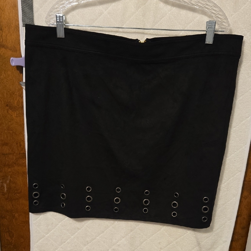 3 Skirts Forever 21 Black Mini Skirt with Eyelet Accents